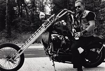 (MOTORCYCLE GANG) An ensemble of 31 images documenting the motorcycle gang named The Tribe, Port Chester, N.Y.